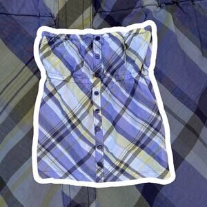 anchor blue tube top